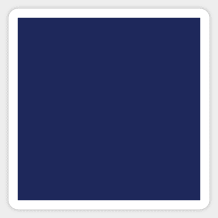 Classic Navy Solid Color Block Sticker